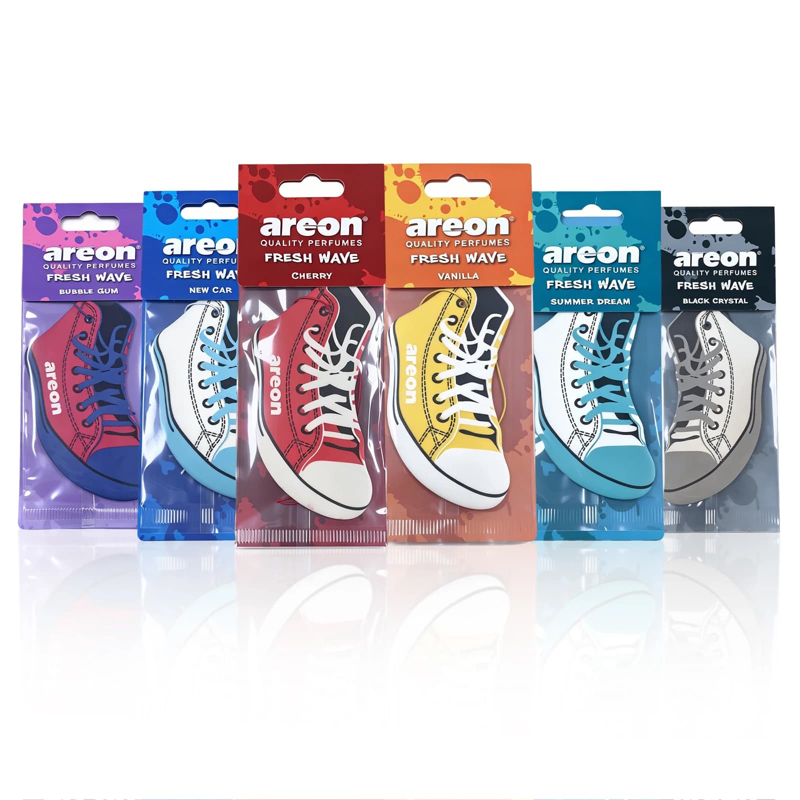 Deodorant for car in the form of sneaker, 3 pieces/6 pieces/12 assorted pieces | Fragrances Rechargeable Feed Shape for Decoration Car
