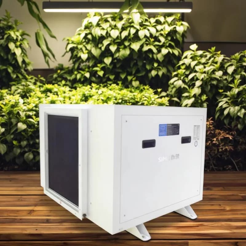 Deumidificatore d'aria industriale grande da 480L, elettrico 380V, nuovo per serre, camere di coltivazione, fattorie, cantieri, con pompa e compressore