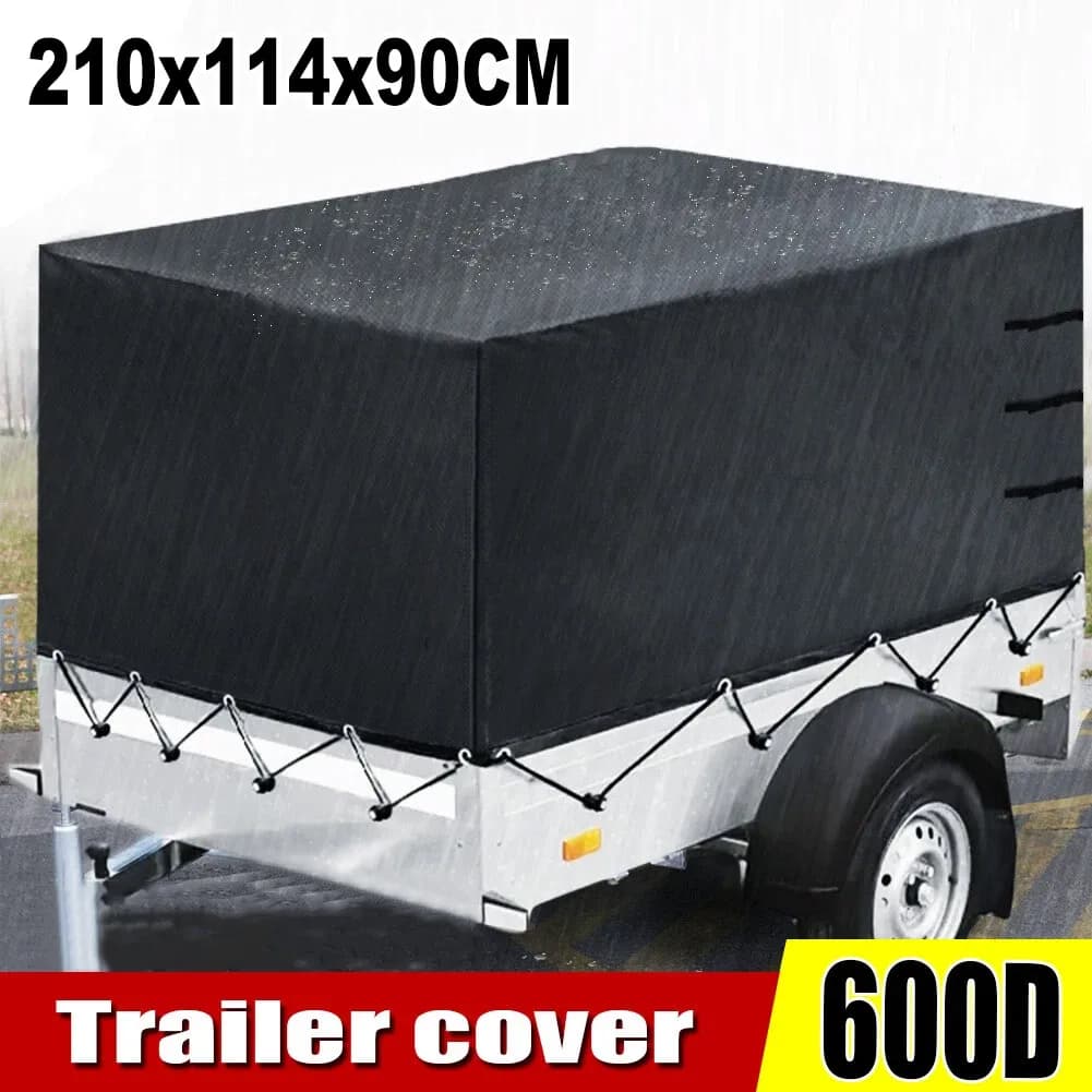 Telo Copertura Rimorchio Auto Telone Copertura Alta 210x114x90cm Per Stema Opti An F 750 850 Protezione Alta per Rimorchi