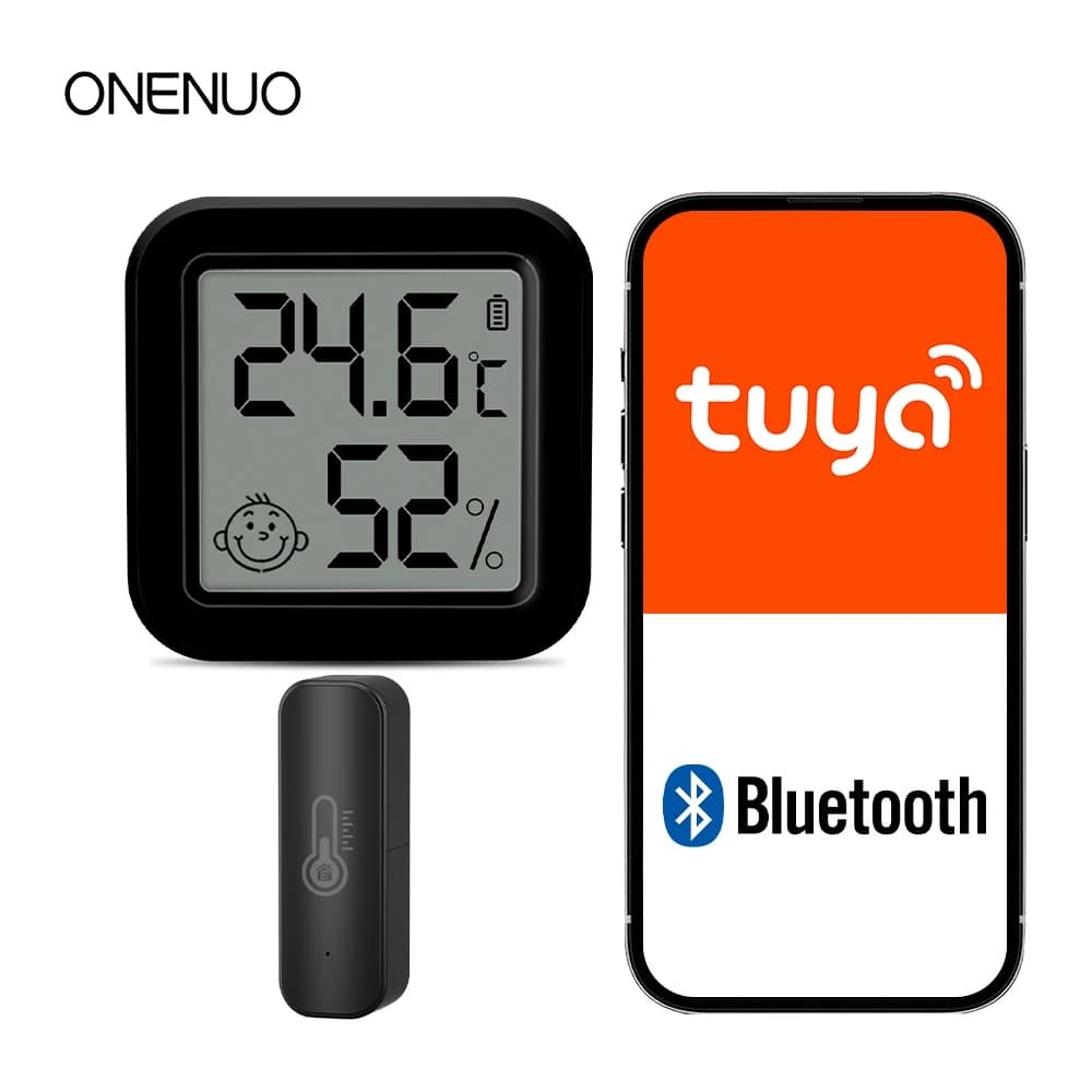 Bluetooth con/senza display LCD Termometro igrometro per interni Sensore di temperatura e umidità Tuya Supporto Alexa Google Assistant