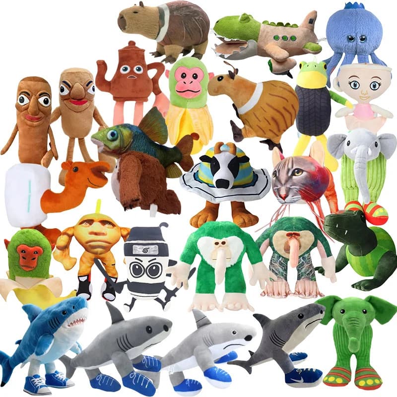 Tralalelo Tralala Peluche Tungtungtung Italian Brainrot Al Tralalero Tralala & Bambola di Peluche Morbida Cuscino Giocattoli Personalizzati