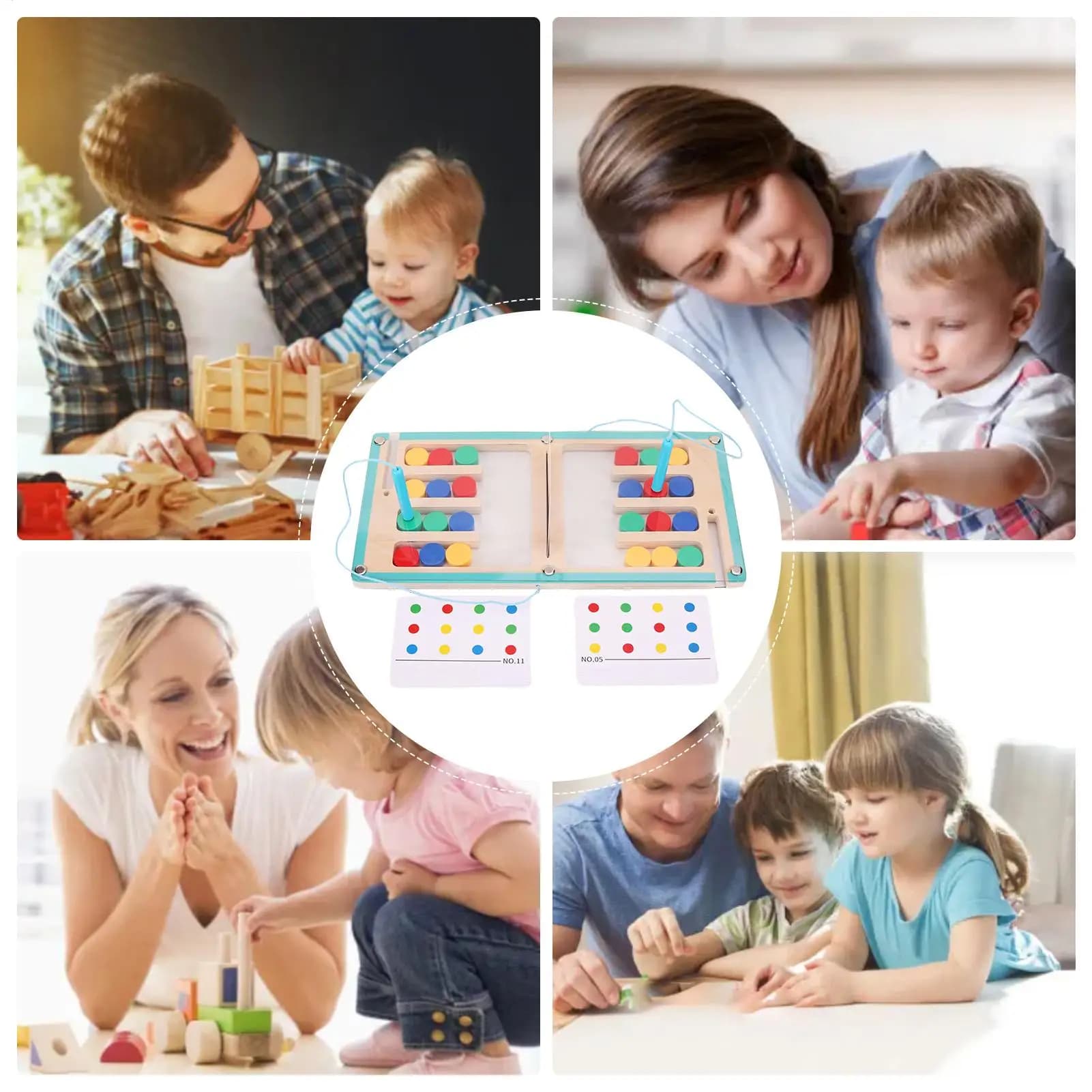 Gioco di ordinamento per bambini, gioco educativo per 2 giocatori, gioco di logica e pensiero, gioco di ordinamento dei colori, puzzle scorrevole per casa, aula e viaggi