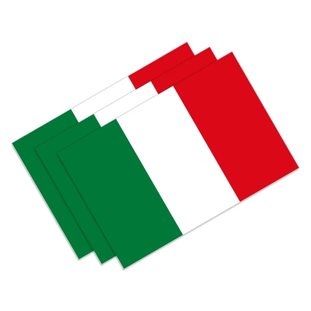 Bandiera italiana Adesivo per auto Finestra per auto Pilastro B Decalcomania in vinile Accessori auto per moto per Alfa Romeo Lancia Fiat Ferrari Maserati