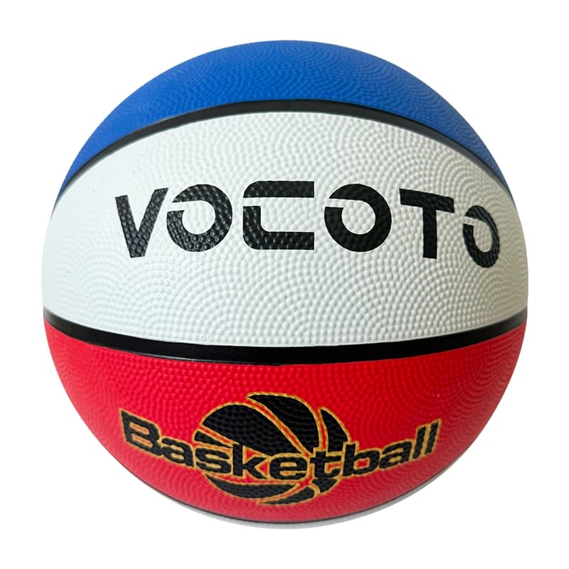 Vocoto Official Size 5 and 7 Rubber Basketballs, Durable and Non-Slip, Suitable for Indoor and Outdoor Training, Practice, and Recreational Sports