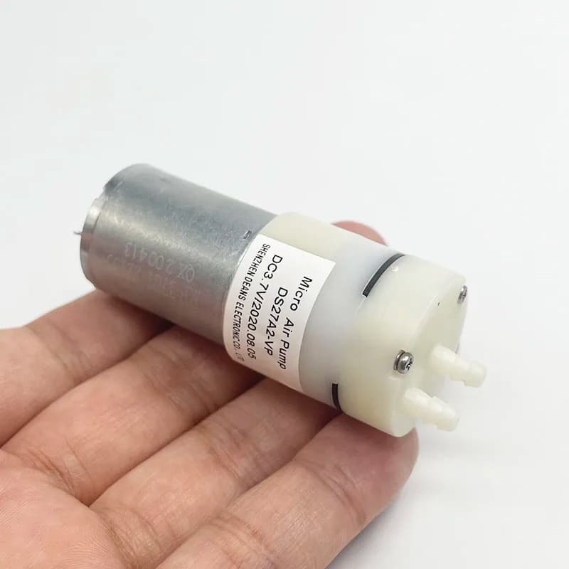 DC3V 3.7V Mini Mute 370 Motore Pompa per vuoto d'aria Membrana di ossigeno Pompa di pressione negativa per acquario Acquario Serbatoio di pesce Monitor sanguigno