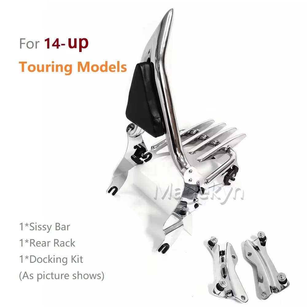 Backpacker for Harley Davidson 2009 - 2025 Road King Street Glide Ultra Electra Touring CVO Sissy Bar