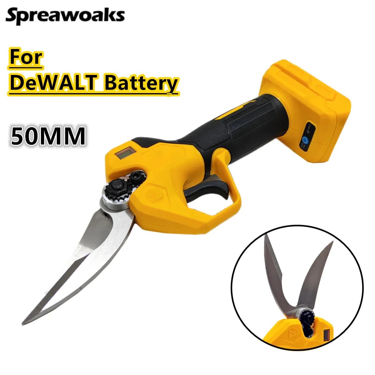 For DeWALT 20V 18V Battery Electric Scissors 50mm Multi-function Bone Baskets Garden Potential Potential Scissors Electric Tools
