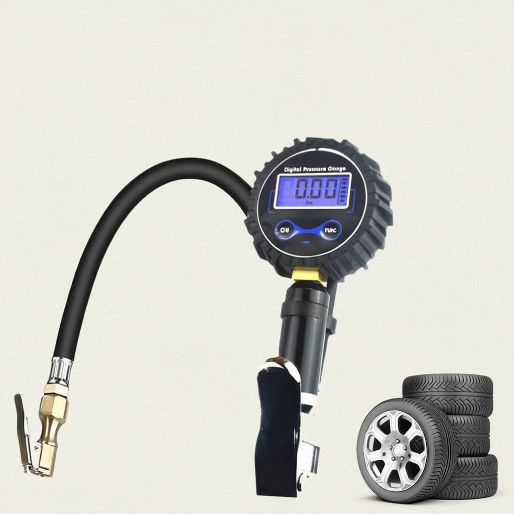 Misuratore digitale di gonfiaggio della pressione dell'aria dei pneumatici per auto 250Psi Monitoraggio dell'inflazione del tester per veicoli ad alta precisione per auto motocicli