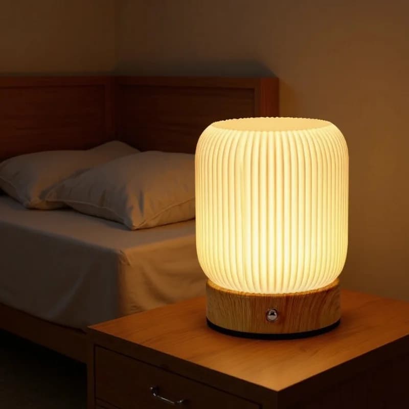 Lampada da Notte Touch per Camere da Letto e Soggiorno, Portatile, Dimmerabile, 3 Temperature di Colore, Lampade da Comodino Ricaricabili, Luci da Tavolo
