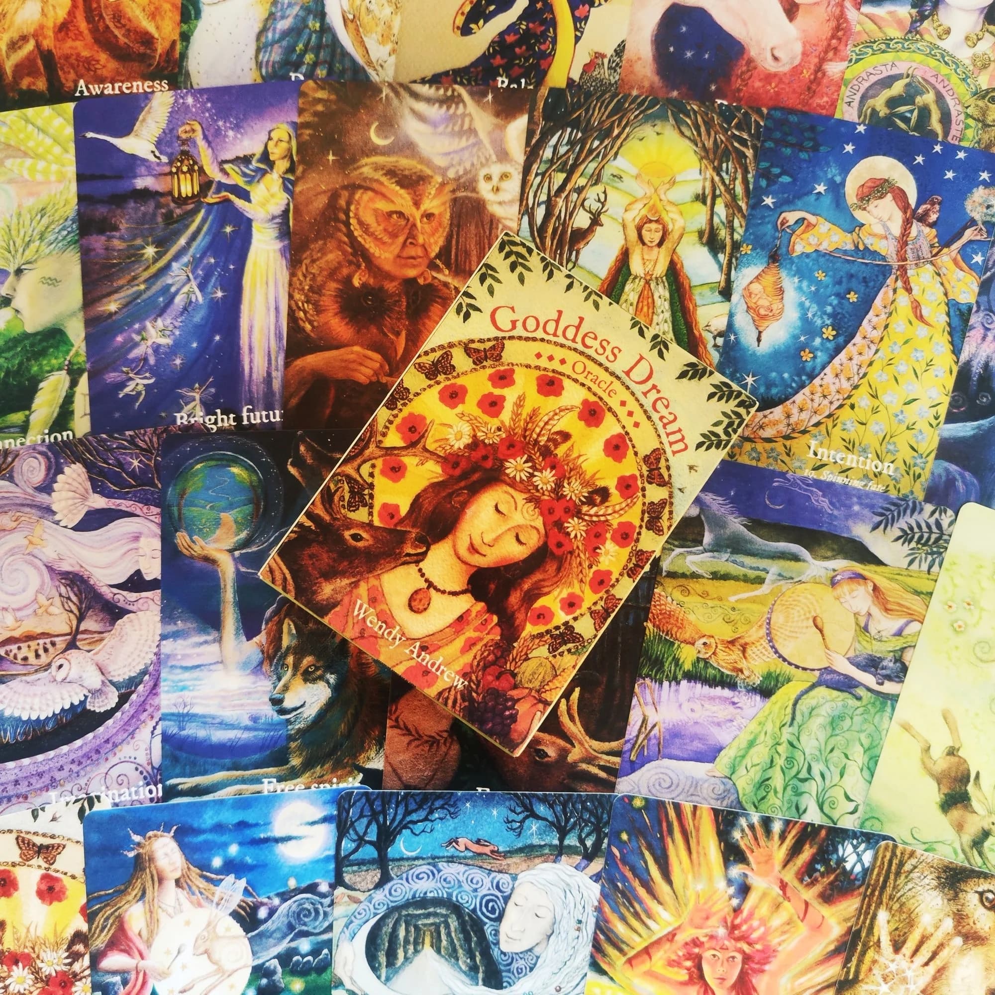Goddess Dream Oracle 36 pezzi di carte/set Gioco da tavolo puzzle per feste Misteriosa carta dei tarocchi di divinazione