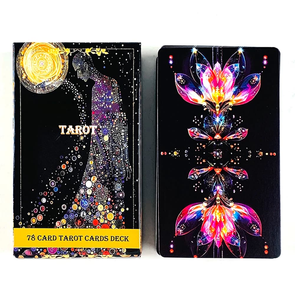 Il più nuovo mazzo di tarocchi A 78 pezzi Carte dei tarocchi Divinazione preattiva Carte Oracle Gioco da tavolo, Carte da gioco per feste in famiglia Piccolo regalo creativo