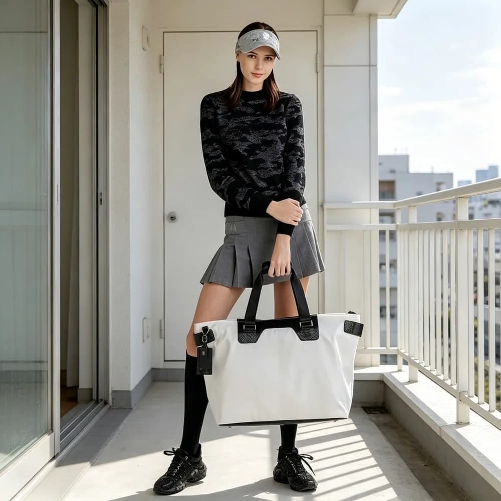 Borsa per abiti da golf coreana di grande capacità – Borsa da viaggio unisex, borsa classica alla moda per riporre oggetti