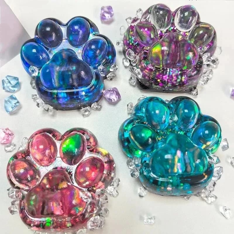 Taba Squishy Cat Paw Squeeze Toys Kawaii Squishy appiccicosi Fidget Toys per bomboniere di compleanno Novità Cose per bambini Adulti