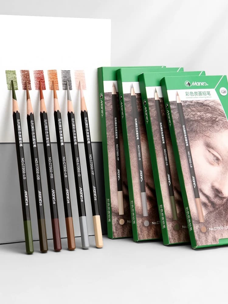 4mm di spessore matita Core Color Charcoal matite studenti d'arte schizzo speciale penna ad alta luce Art Professional Studio Painting Design