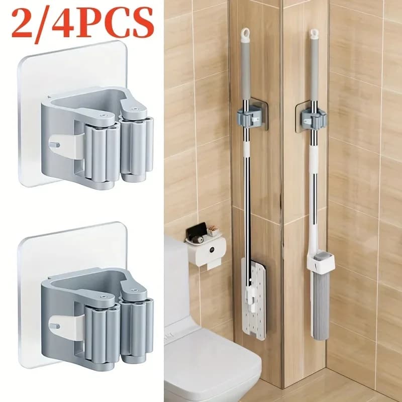 Set of 4 Supports for Shoe, Shower Enclosure with Suction Cup, Shoe Clip Without Tracks, Waterproof Wall Hanger, White Color