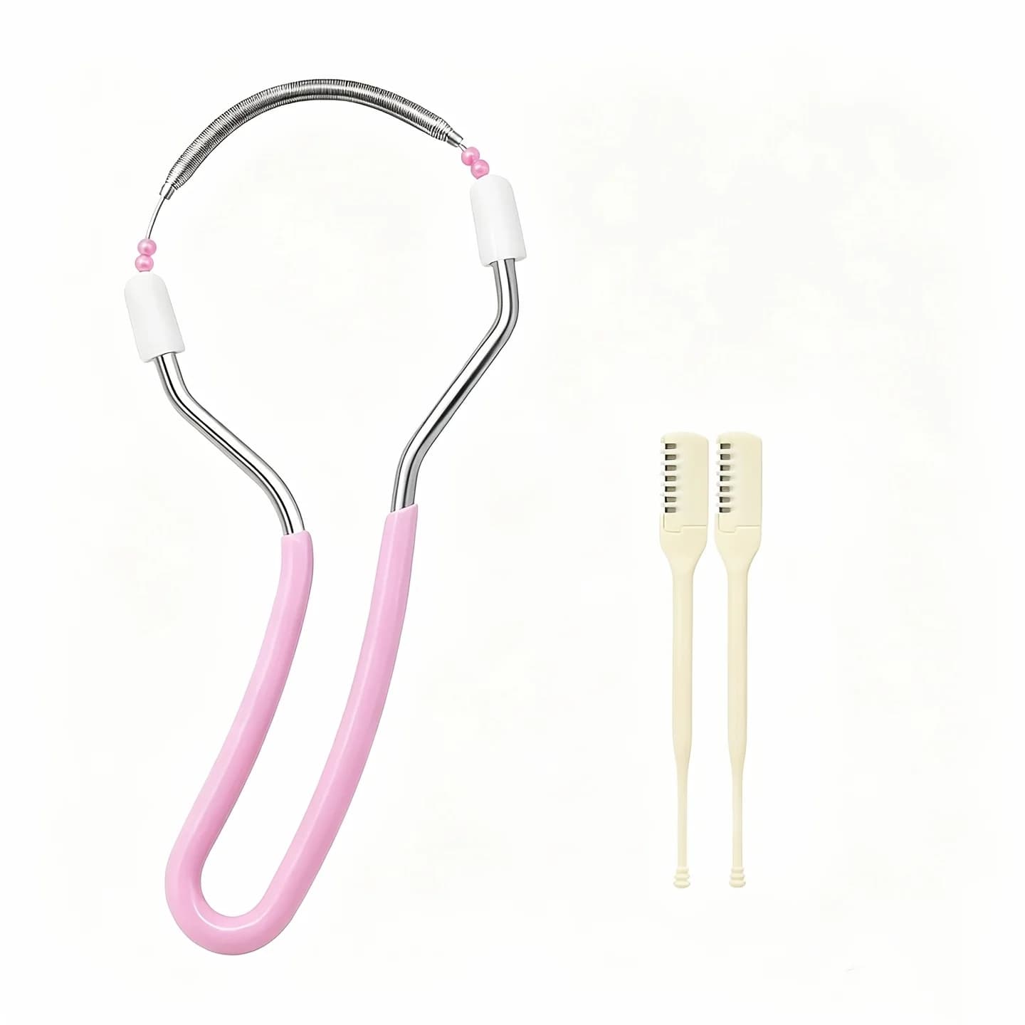 Three-piece/five-piece facial hair removal set, facial hair remover, precision beauty facial razor, spring-loaded hair removal tool, women's lip hair remover, facial hair removal tool, lip hair remover, face, beard and leg hair remover, nose hair trimmer.