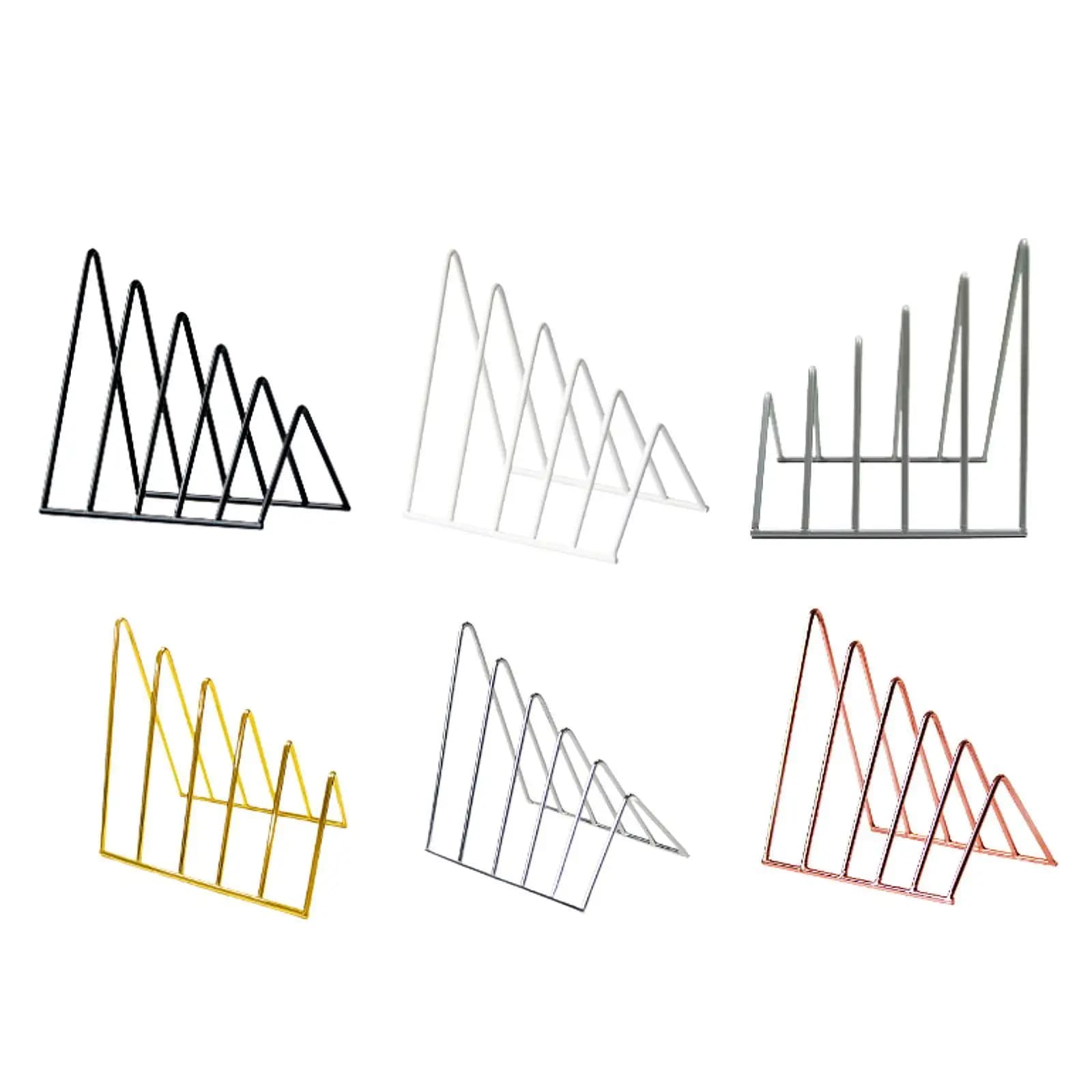Cartella di file Selezionatore Scrivania antiscivolo Triangolo Scaffale Fermalibri Organizzatore per ricette Dischi in vinile Riviste per ufficio Tenere libri pesanti