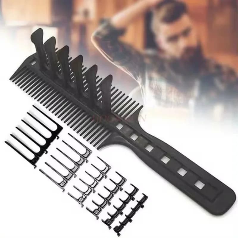 Model to Cut Men's Hair Drive Conical Plastic Curve Clipper Cutting Home Hair Stripe Band Limit Pettine Haircut Tool Barba Tair