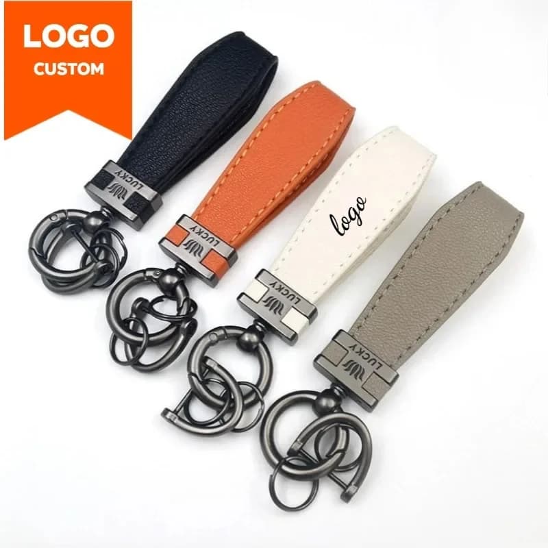 Portachiavi in metallo in pelle vuota a doppio lato con incisione laser PU Logo personalizzato Personalizza Portachiavi con ciondolo portachiavi con numero di camera d'albergo