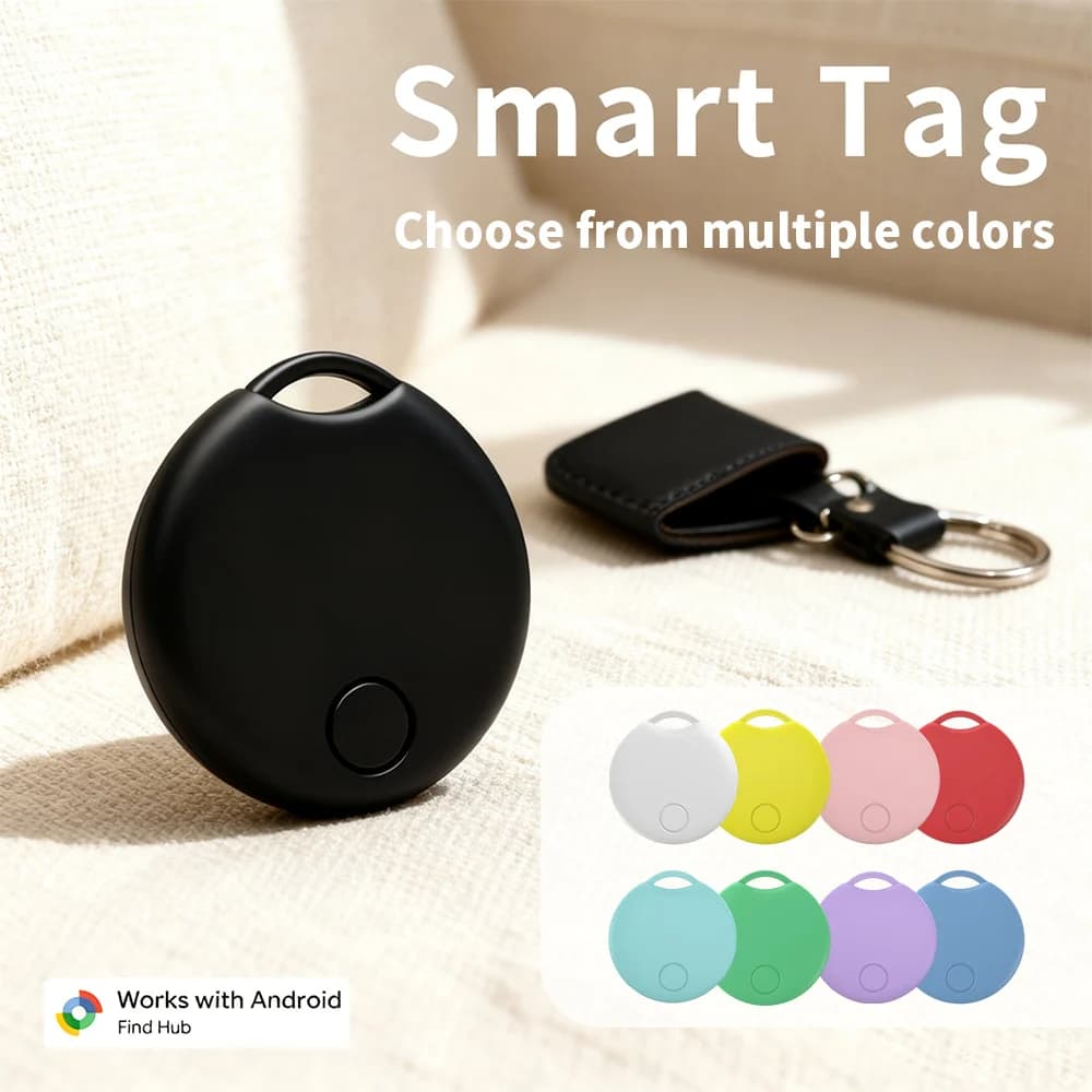 Localizzatore Smart RSH Compatibile con App Google Find Hub per Android, Dispositivo di Posizionamento Remoto per Xiaomi e Samsung