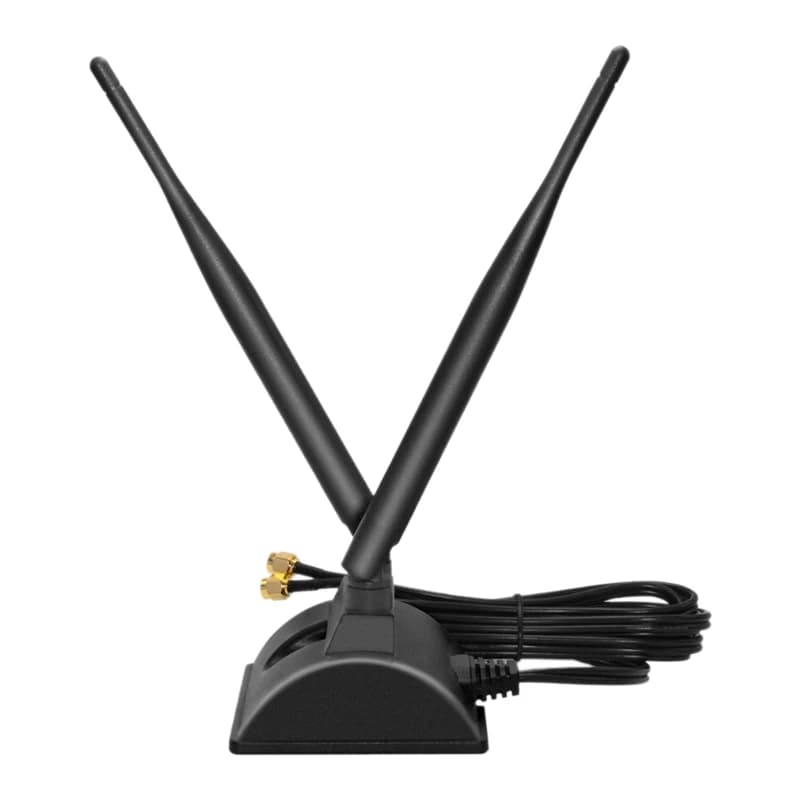 Antenna Wi-Fi doppia Wtxup, antenna dual-band 2.4Ghz / 5Ghz, utilizzata per il miglioramento del segnale del router wireless Wi-Fi e del hotspot mobile.