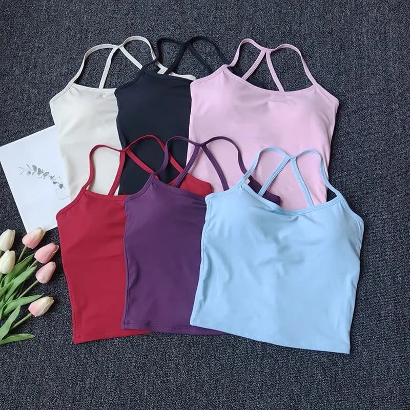 Nuovo gilet da yoga per donna con pettorali cinturino sottile reggiseno per yoga fitness pilates corsa biancheria intima da allenamento professionale