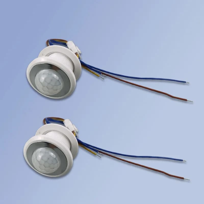 Interruttore sensore PIR intelligente con ritardo regolabile, luce di rilevamento automatico del movimento 110-220 V per armadio, scala, portico