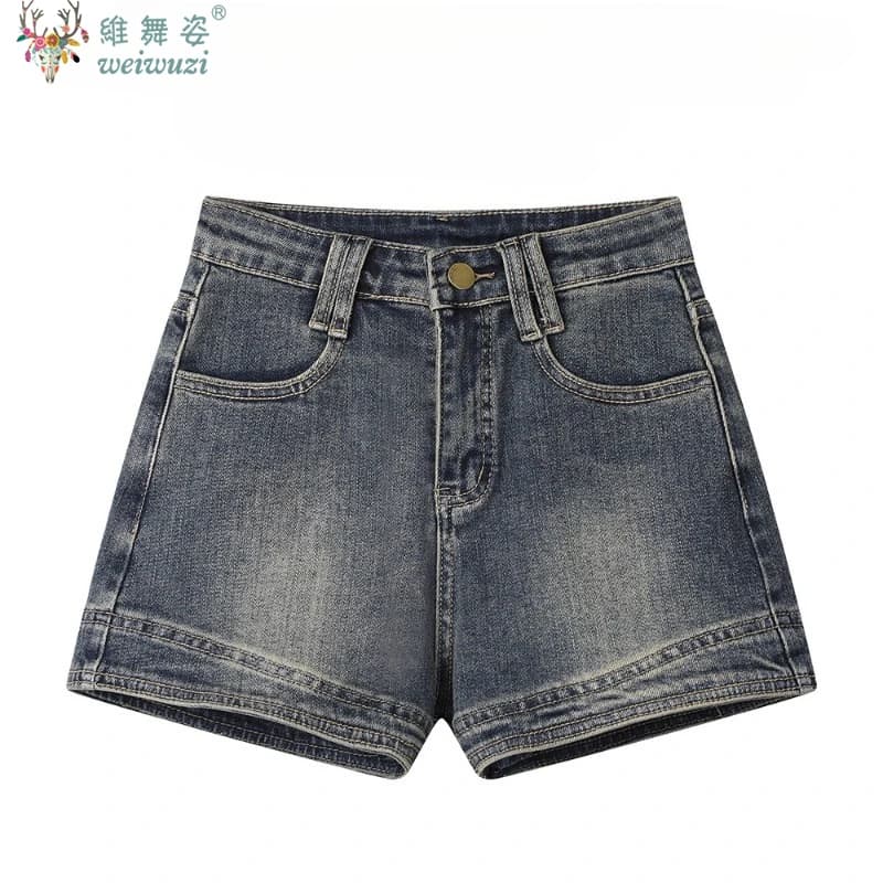 Fashionable jeans shorts Harajuku Design Women's High Life Jeans Spicy Girl Back For Leisure Streetwear Summer Hip Hop American Style