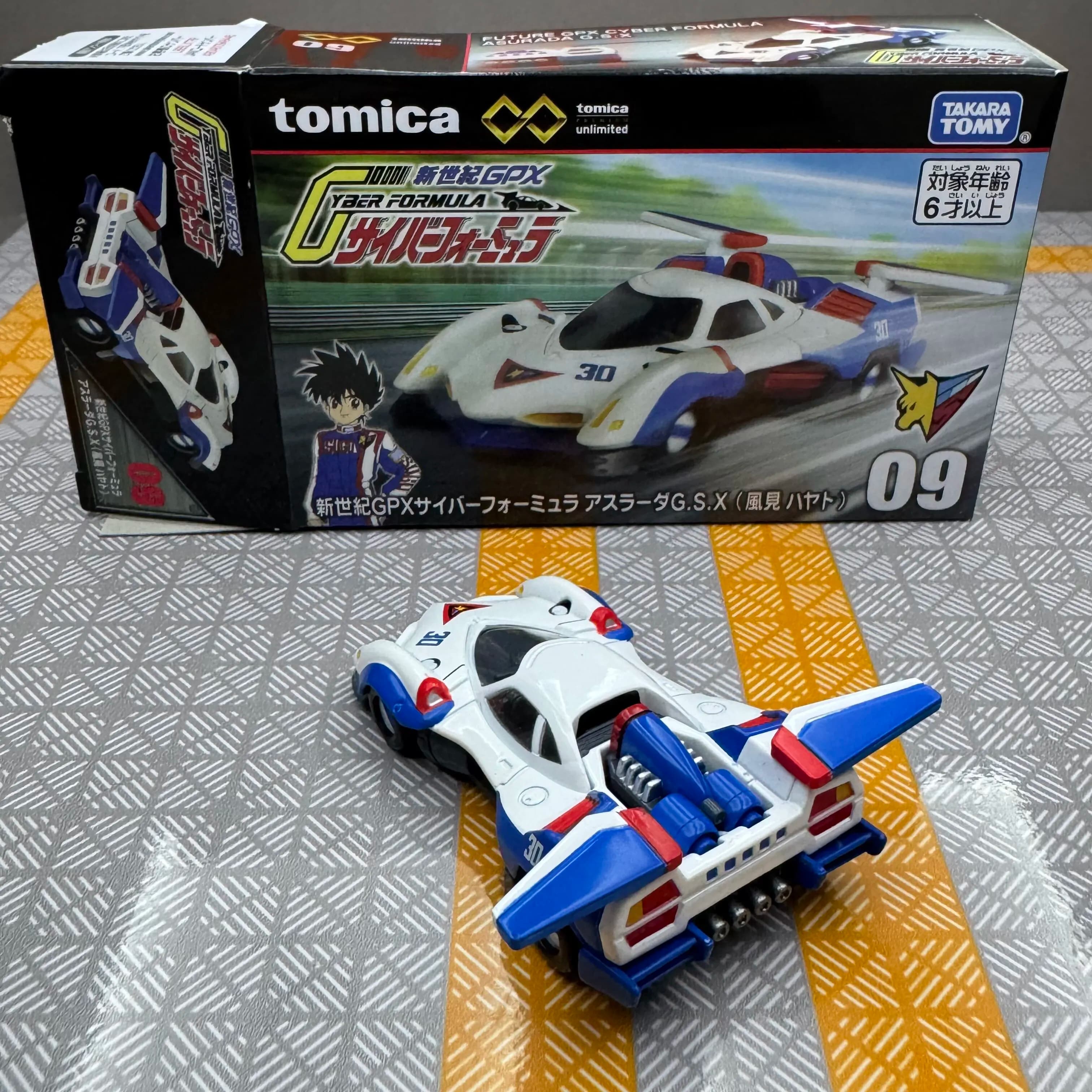 Tomica Premium Unlimited 09 Future GPX Cyber Formula GSX Hayato Kazami Takara Tomy Modellino Auto da Corsa in Lega Pressofusa da Collezione Regalo Anime