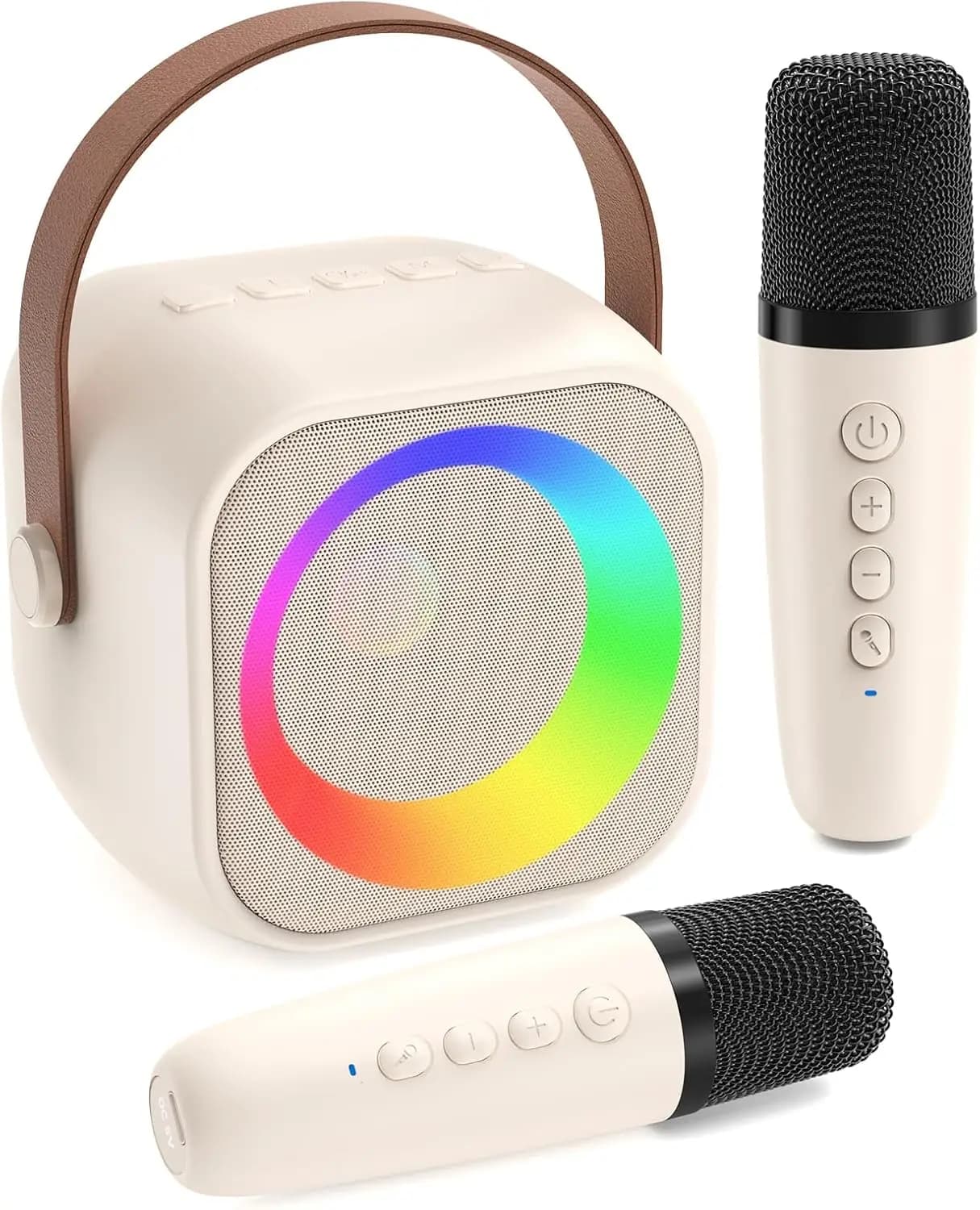 Macchina per Karaoke per Bambini con 2 Microfoni, Giocattolo Divertente per Età 3-12 Anni, Regalo Perfetto per Compleanno e Natale
