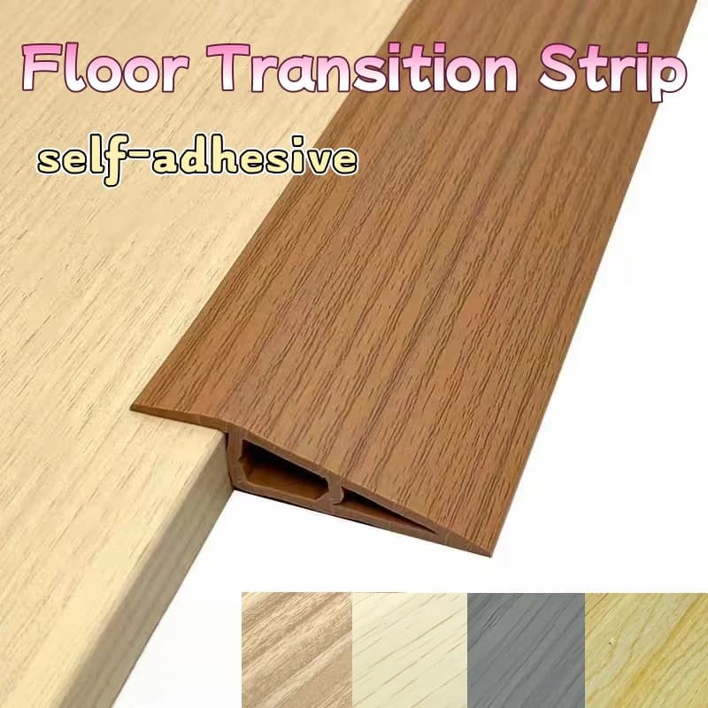 1 pcs 1m/39.37in Floor Transition Profile, User Resistant, Self-adhesive, Edge Finishing, Cut-out Soil Cover for Domestic Use