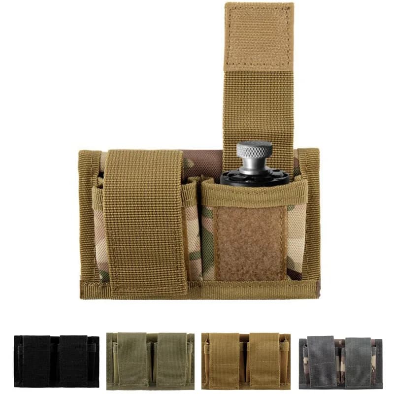 Custodia per caricatore Molle a doppia velocità Porta mag Accessori da caccia universali Custodia per fondina con clip per cintura per revolver