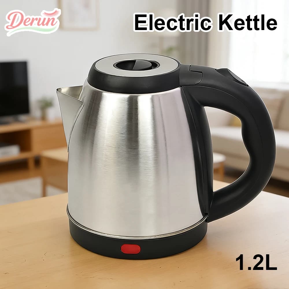 1.2L Stainless Steel Electric Kettle with Automatic Shutdown, Anti-driving Dry Protection, Quick Heating for Daily Use in Kitchen