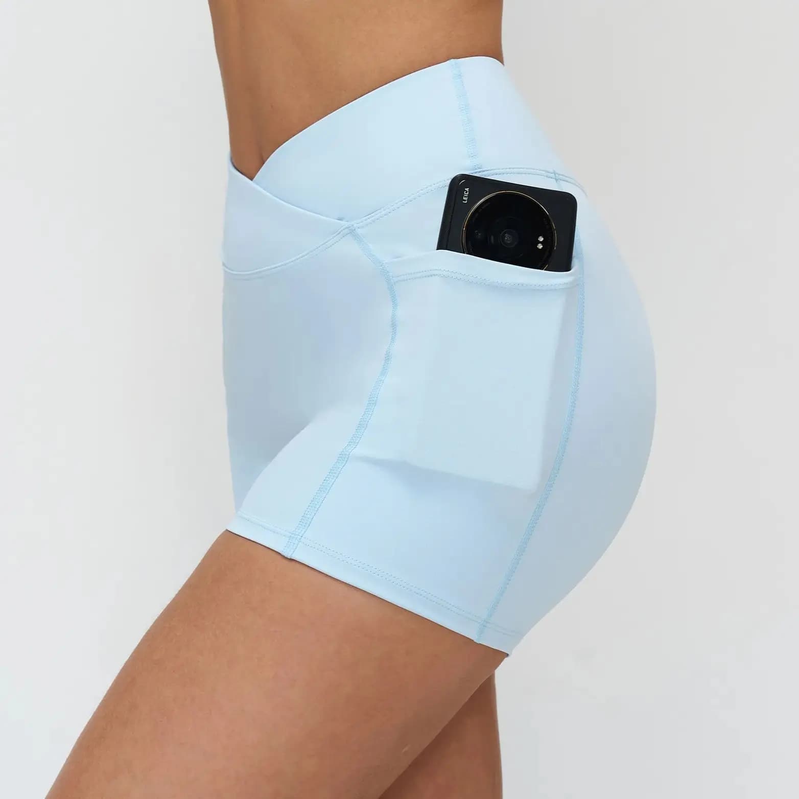 Women's Fast Drying Ningyu Yoga Shorts, High Waist Crossed, Adherents, For Gym, Running And Cycling Outdoor