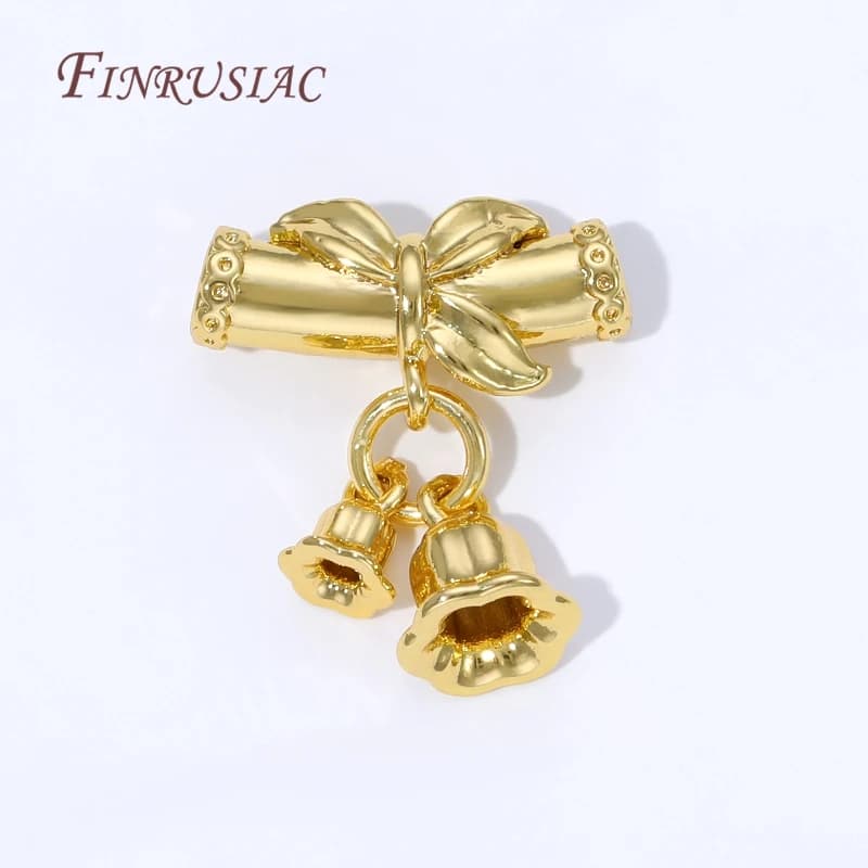 2/4/8 Pezzi Ganci Placcati Oro 18K per Bracciali, Perline Tubolari per Creazione di Gioielli, Accessori Fai-da-Te per Ciondoli e Collane