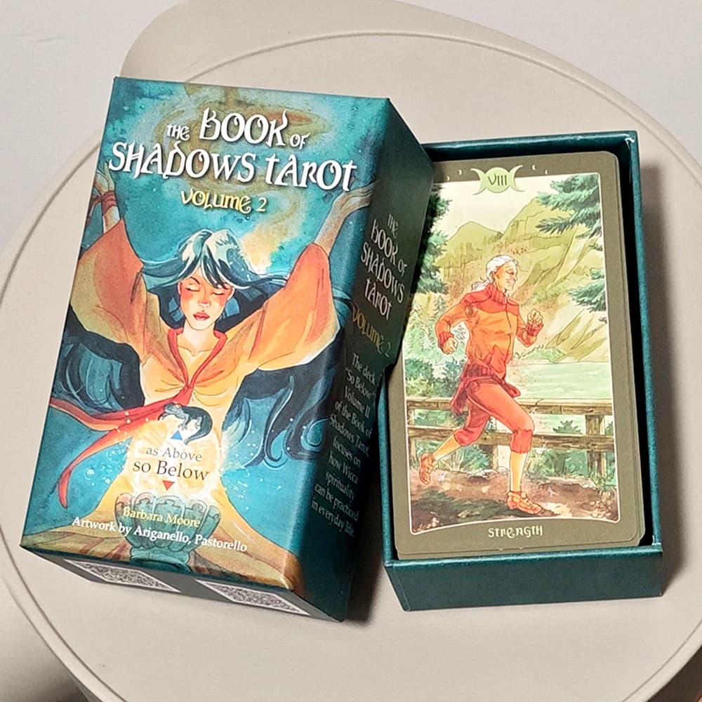Tarocchi Book of Shadows Volume 2: So Below – Mazzo di tarocchi Wiccan moderno 12*7cm, 78 carte per la magia quotidiana, confezionato in scatola rigida