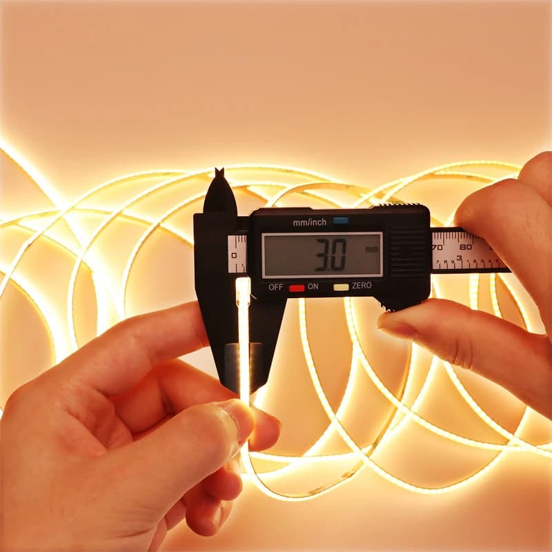Striscia LED COB sottile 5V 3mm Luce diurna Bianco brillante Bianco caldo Senza punti 400 LED / M Nastro adesivo flessibile tagliabile LED per la casa