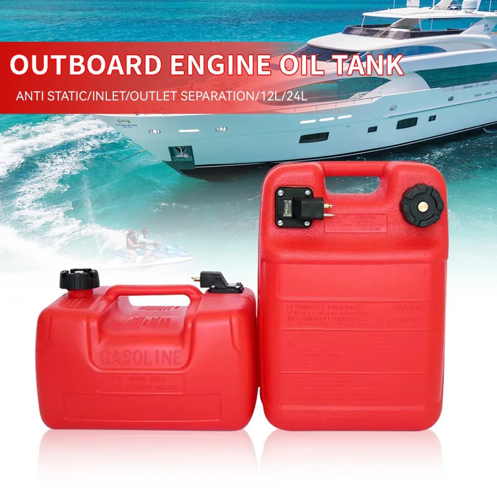 12L/24L External Boat Fuel Tank, Portable Fuel Tank, Yacht Accessories, Rubber Boat Fuel Tank, Outboard Oil Drum and Tubing