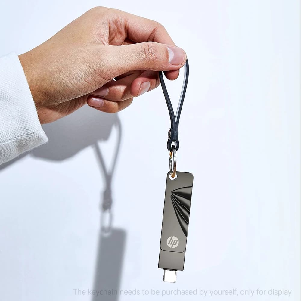 Chiavetta USB HP 762C Dual USB/Type-C 3.2 ad Alta Velocità 256GB 64GB 128GB 2 in 1 per Telefono e Computer Memoria Rotante Pendrive
