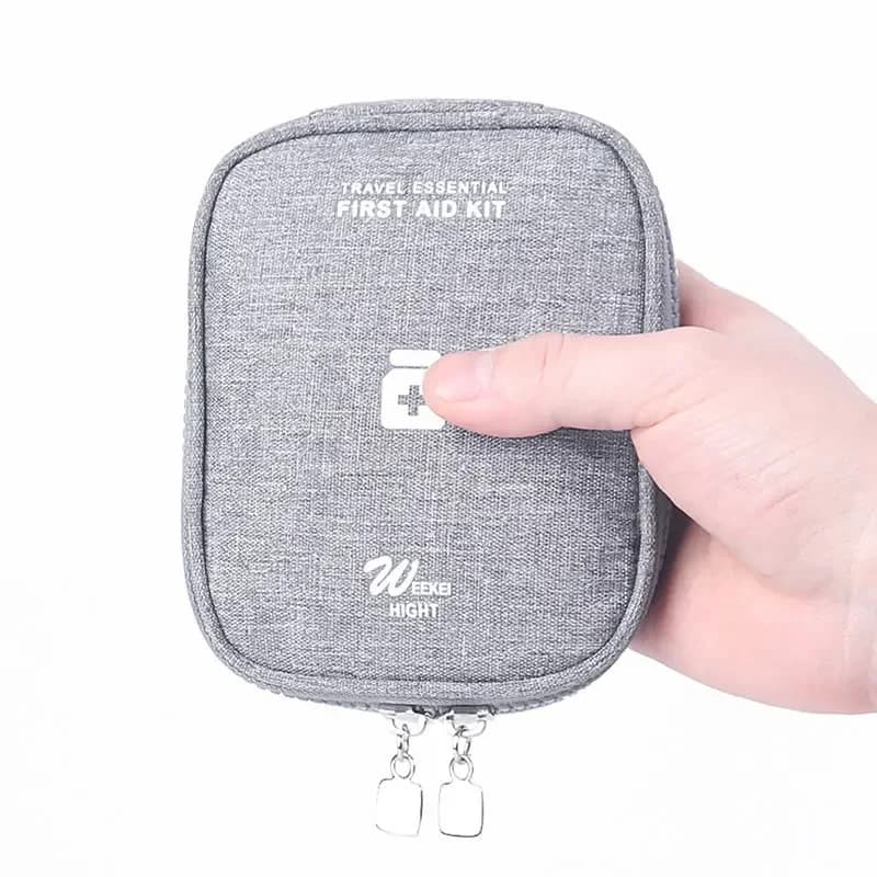 Mini borsa portatile per medicinali da campeggio Kit di pronto soccorso da viaggio all'aperto borse per medicinali Organizer custodia per pillole di sopravvivenza di emergenza