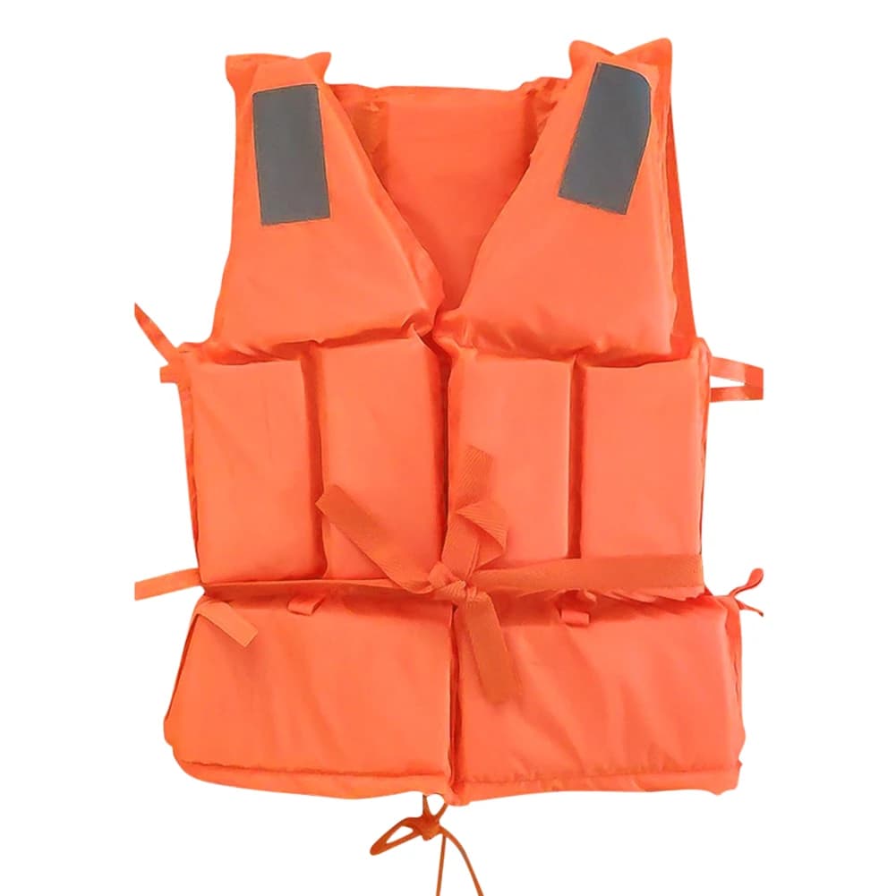 Giubbotto di salvataggio da pesca Tuta di sopravvivenza Giacca di galleggiamento dell'acqua per adulti con fischietto Sport acquatici per lo sci Guida