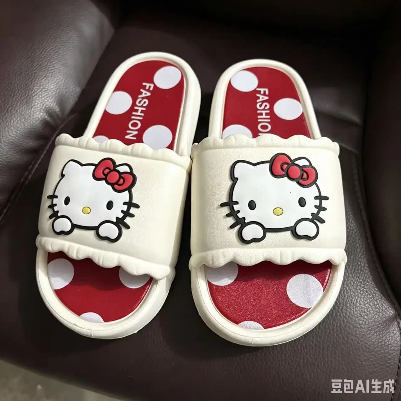 Play Video Hello Kitty Slippers Non-Slip Comfortable Cute Cartoon House Shoes for Women Girls Indoor outdoor Bathroom Sanrio G