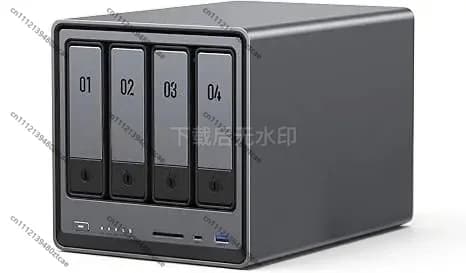 Server di Archiviazione Cloud Privato a 4 Bay, 5-Core DDR5 8GB, Doppio M.2 NVMe, 2.5G ad Alta Velocità, Dispositivo NAS per Video 4K