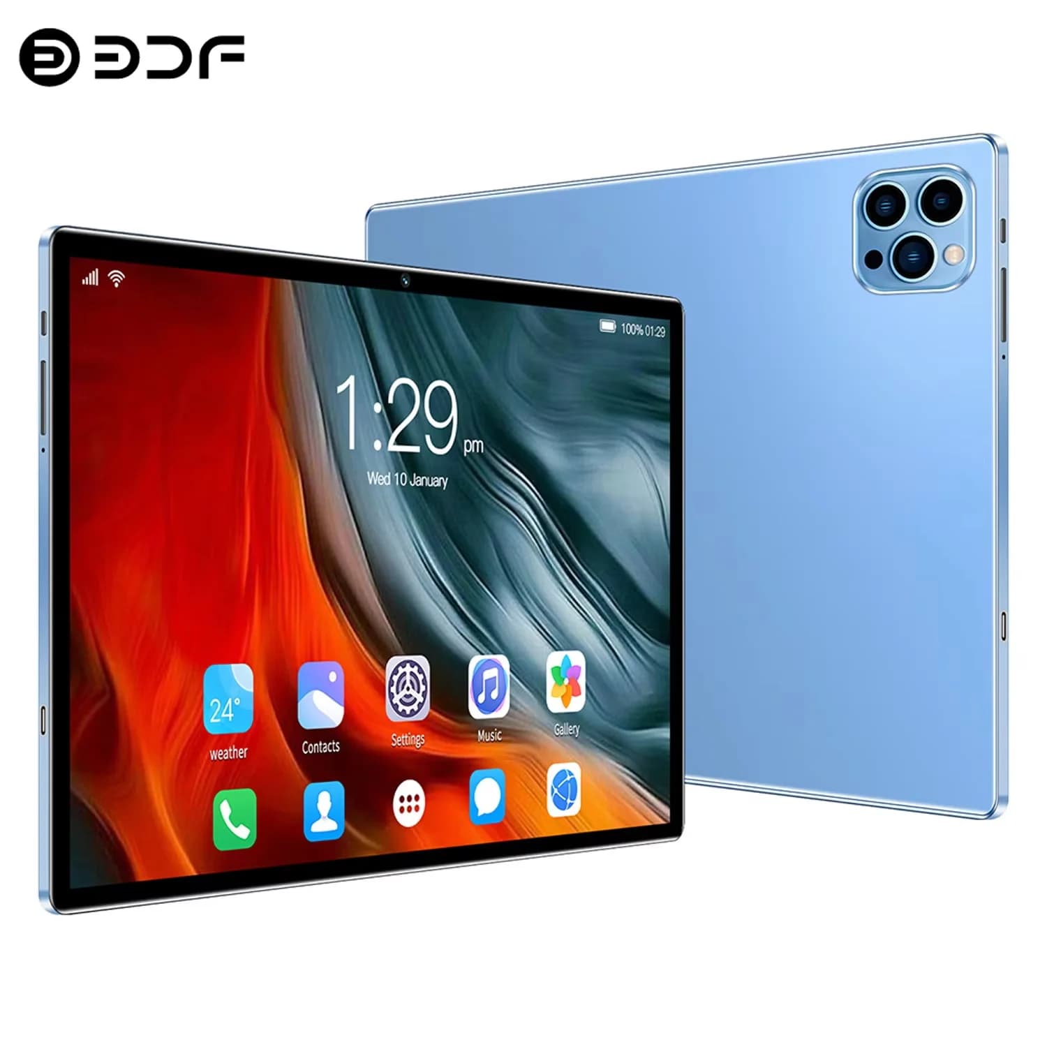 Nuovo BDF Tablet Pc Android da 10.1 pollici Google Play Octa Core Doppia fotocamera Dual SIM 3G Telefonata Tablet Versione globale 4 GB RAM 64 GB