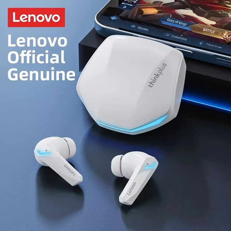 Auricolari Wireless Bluetooth 5.3 Lenovo GM2 Pro, Cuffie da Gaming a Bassa Latenza, Modalità Dual, Auricolari Musicali, Cuffie Sportive In-Ear con Microfono