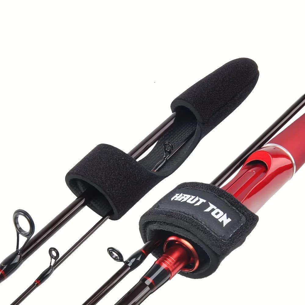 Cinghie per canna da pesca HAUT TON TON Wrap Pole, cinture per canna da pesca con gancio e anello, cravatte per canne da pesca per canne da Casting, canne da Spinning e Fly R