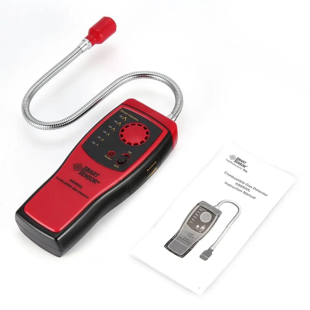 SMART SENSOR AS8800L Rilevatore di Gas Combustibile Tester per Perdite di Gas Naturale Strumento Analizzatore per Rilevamento Perdite di Gas Metano Dropshipping