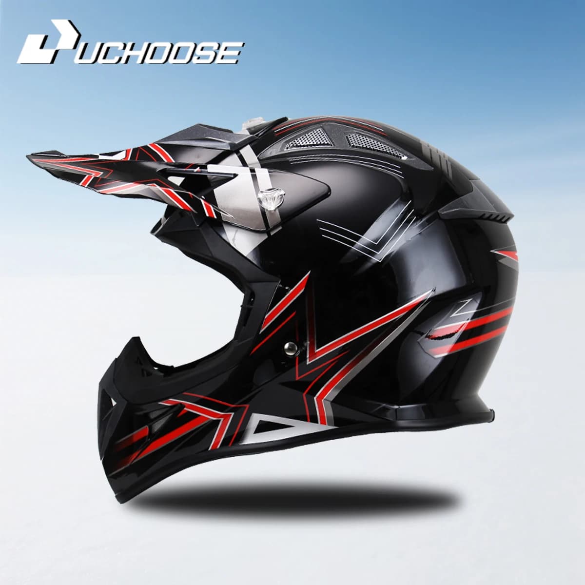116 Uchoose High Quality ATV Forest DH Motorcycle Racing Helmet for Mountain Bike Approved DOT