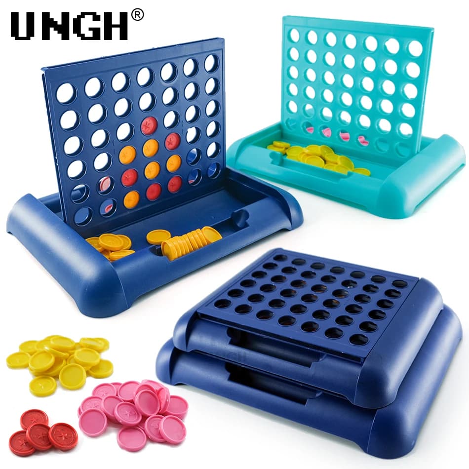 UNGH Family Home gioco da tavolo quattro di fila Bingo scacchi collegare giocattoli classici giocattolo educativo per bambini gioco di intrattenimento per bambini