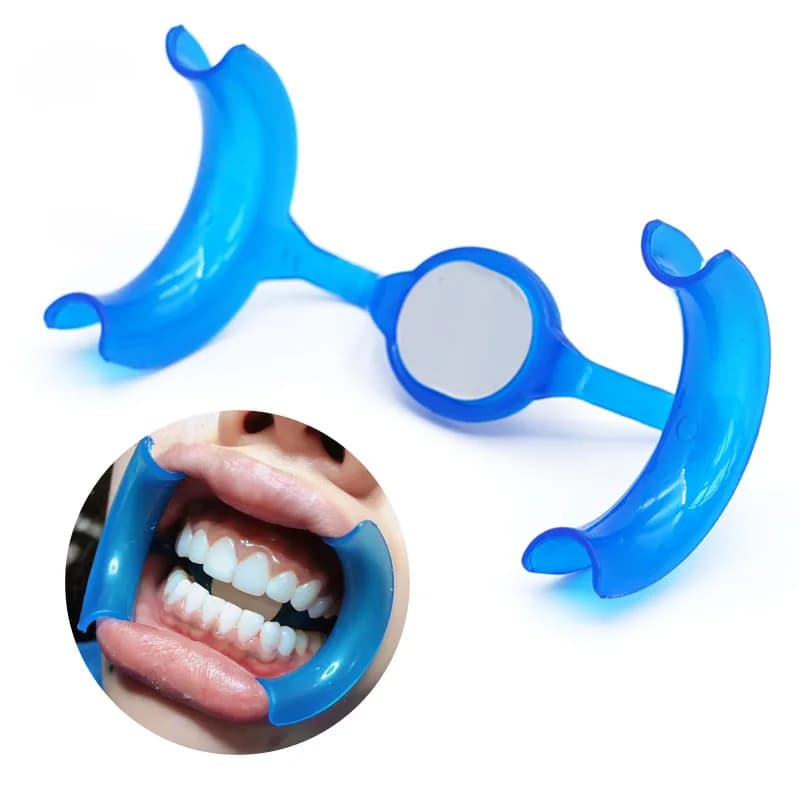 10 pcs Type M Open Mouth With Mirror Tooth Whitening Lip Glove Divator Hygiene Oral Use And Drop Type M Glove Divaricating Tools